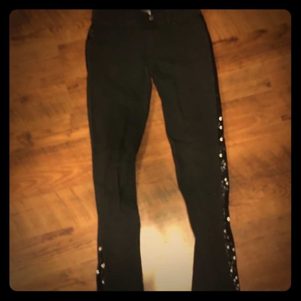 Sparkly black jeans